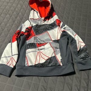 Reebok Kids Hoodie - Red, Black, and Gray